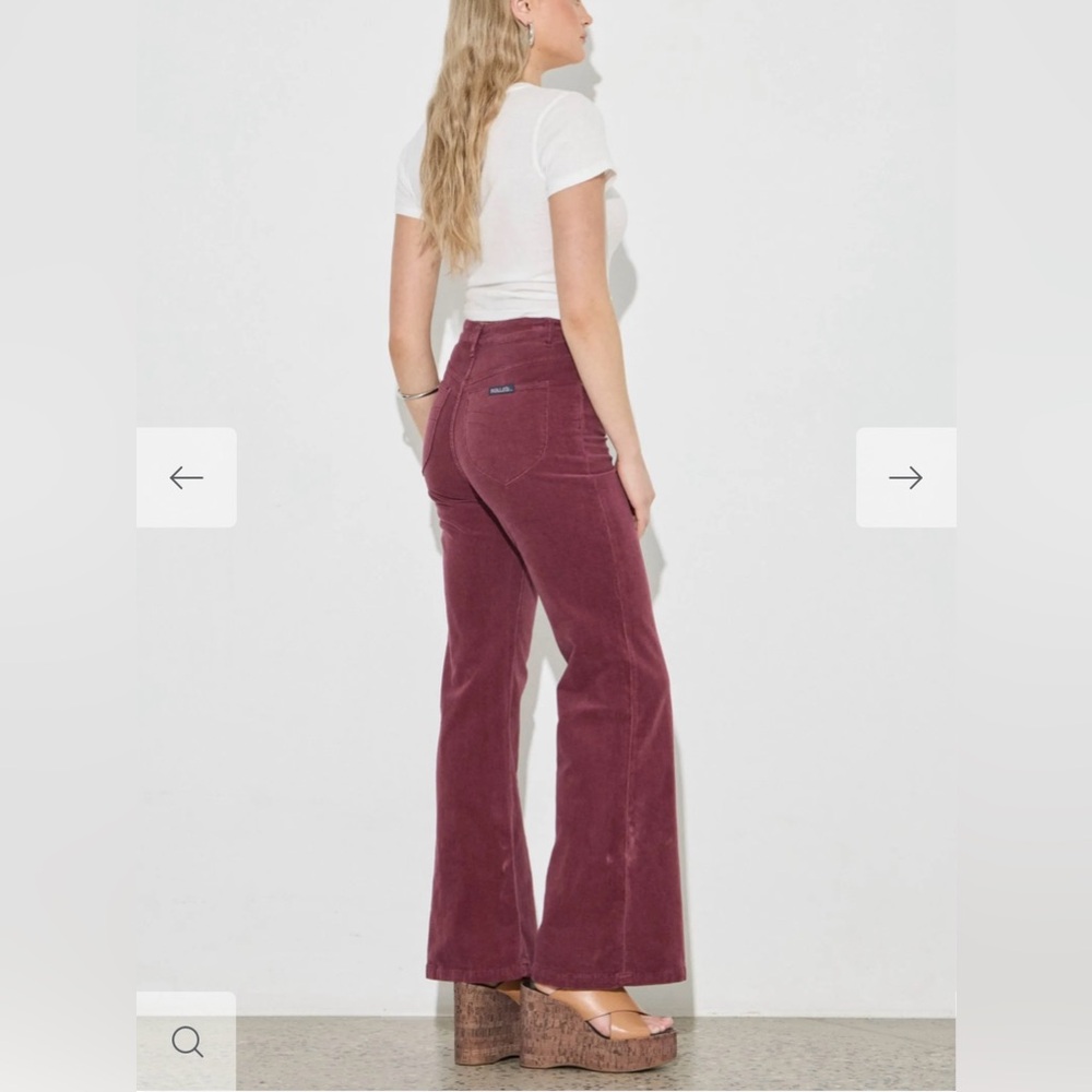 Rolla’s Eastcoast Flare in Oxblood Corduroy